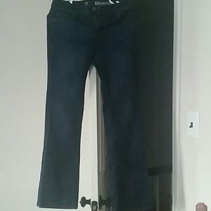Dark blue boot cut jeans